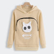 Pet Lover Hoodie  Cat Design Cotton Pouch Sweater - Product showcase