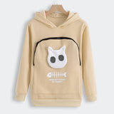 Pet Lover Hoodie  Cat Design Cotton Pouch Sweater - Product showcase