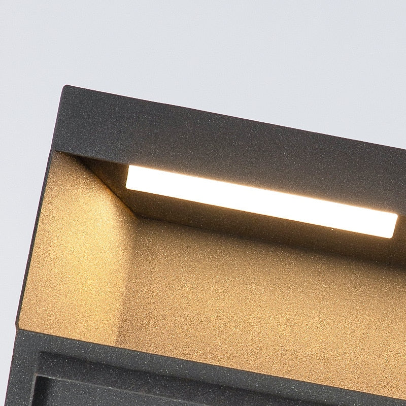 Modern Outdoor Wall Light  Smart Sensor Aluminum Design - Product detail 8