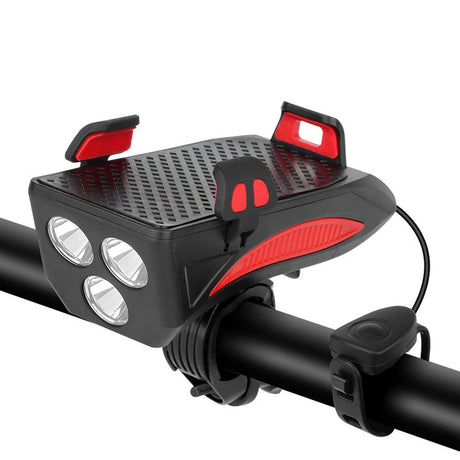 LED Bike Light System  4-in-1 Safety Hub With Phone Mount - Detailed view