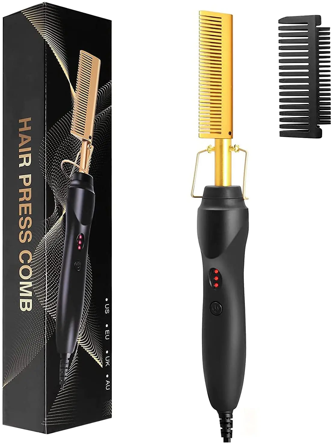 Electric Hair Styling Comb  Professional Hot Brush Straightener - Product showcase