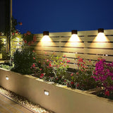 Modern Outdoor Wall Light  Solar Powered Cube Design - Product detail 11