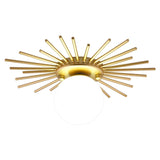 Sunburst Ceiling Light  Gold Metal Globe Fixture - Product detail 12
