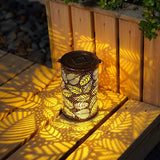 Solar Garden Lantern  Tropical Leaf Pattern - Product detail 8