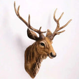 Rustic Deer Head Wall Art  Hand-Detailed Resin Sculpture - Product detail 4
