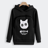 Pet Lover Hoodie  Cat Design Cotton Pouch Sweater - Product detail 7