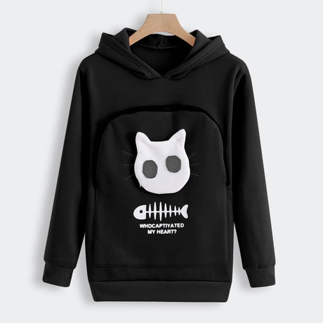 Pet Lover Hoodie  Cat Design Cotton Pouch Sweater - Product detail 7