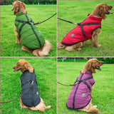 Winter Dog Coat  Built-In Safety Harness and Reflective Details - Product example