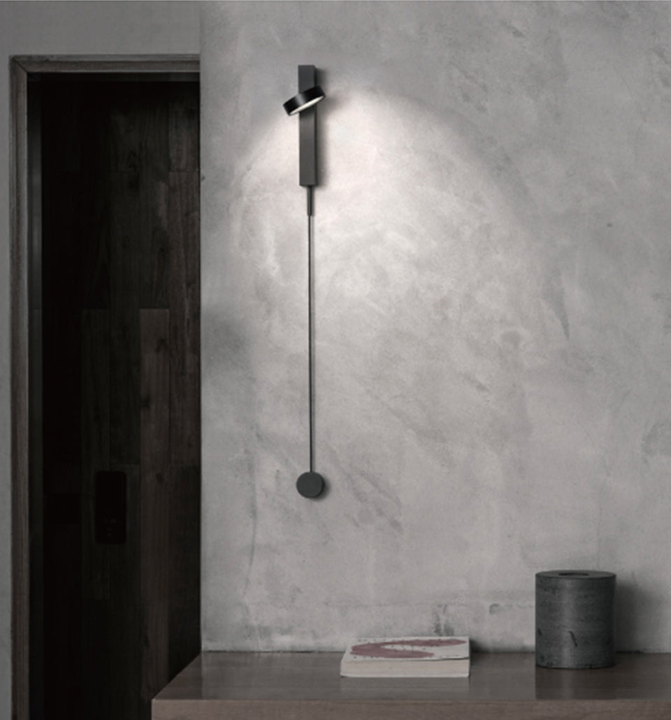 Modern Wall Lamp  Slim LED Light Bar with Gold Accent - Product example