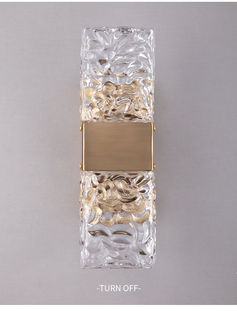 Modern Crystal Wall Sconce  Gold Brushed Finish - Product detail 6