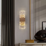 Modern Crystal Wall Sconce  Gold Brushed Finish - Product detail 5