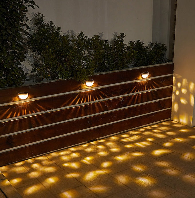 Solar Outdoor Wall Light  Modern Glass Globe Design - Product detail 9