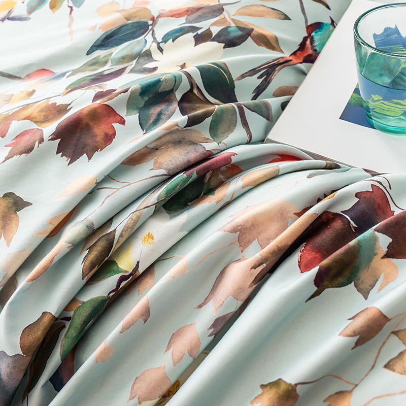 Egyptian Cotton Duvet Set  Watercolor Floral Pattern - Product detail 9