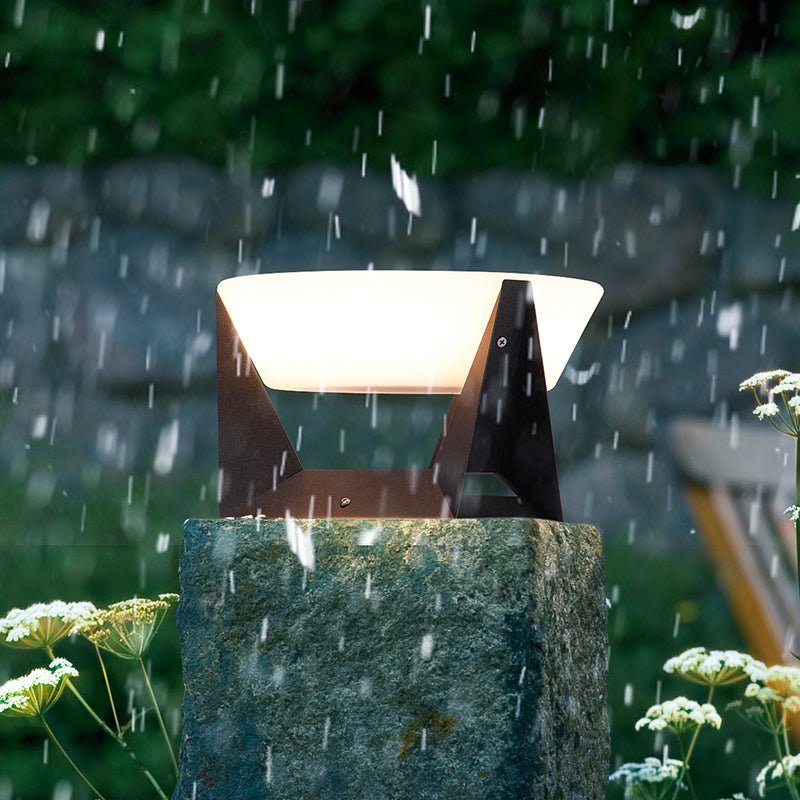 Solar Wall Light  Modern LED Outdoor Sconce - Detailed view