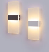 Modern Wall Sconce  Minimalist Acrylic Panel with Gold Accent - Product detail 8