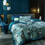 Egyptian Cotton Duvet Set  Watercolor Floral Pattern - Detailed view