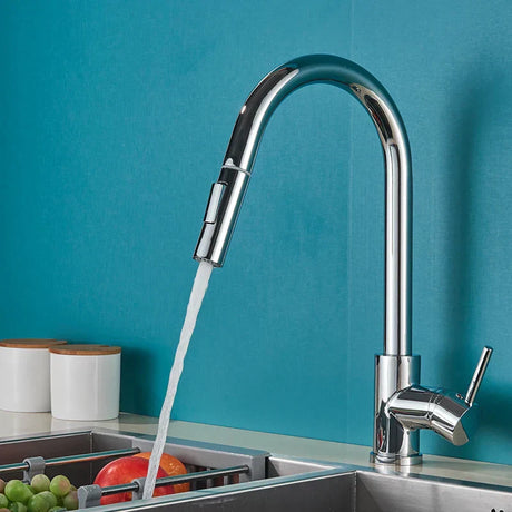 Modern Kitchen Faucet  Brushed Gold Pull Down Sprayer - Product detail 5