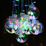 LED Globe String Lights  Glass Ball Curtain with Warm Glow - Product detail 4