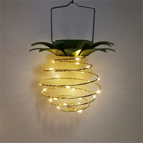Solar Garden String Light  Pineapple Spiral LED Design - Product detail 7