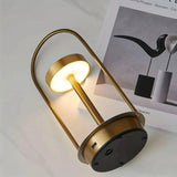 Modern Table Lamp  Brushed Gold Arch Design - Detailed view