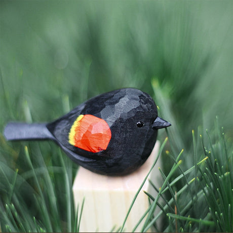Scandinavian Bird Ornament  Hand-Carved Wooden Robin Design - Product detail 15