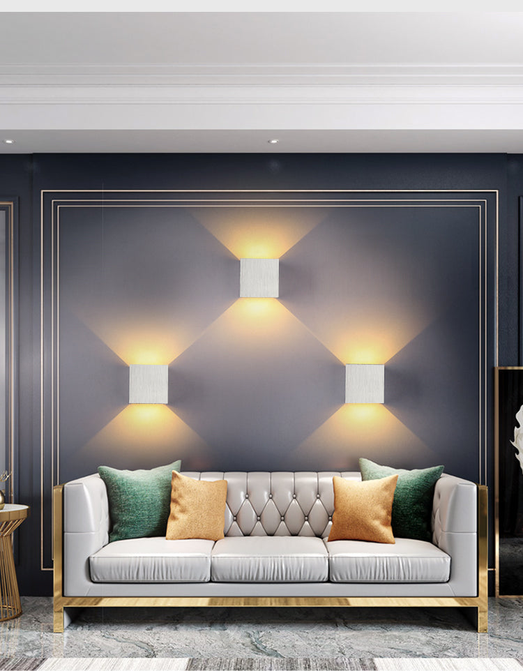 Modern Wall Sconce  Square Aluminum Frame Design - Product detail 8