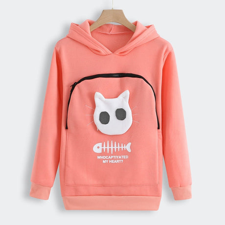 Pet Lover Hoodie  Cat Design Cotton Pouch Sweater - Product detail 8
