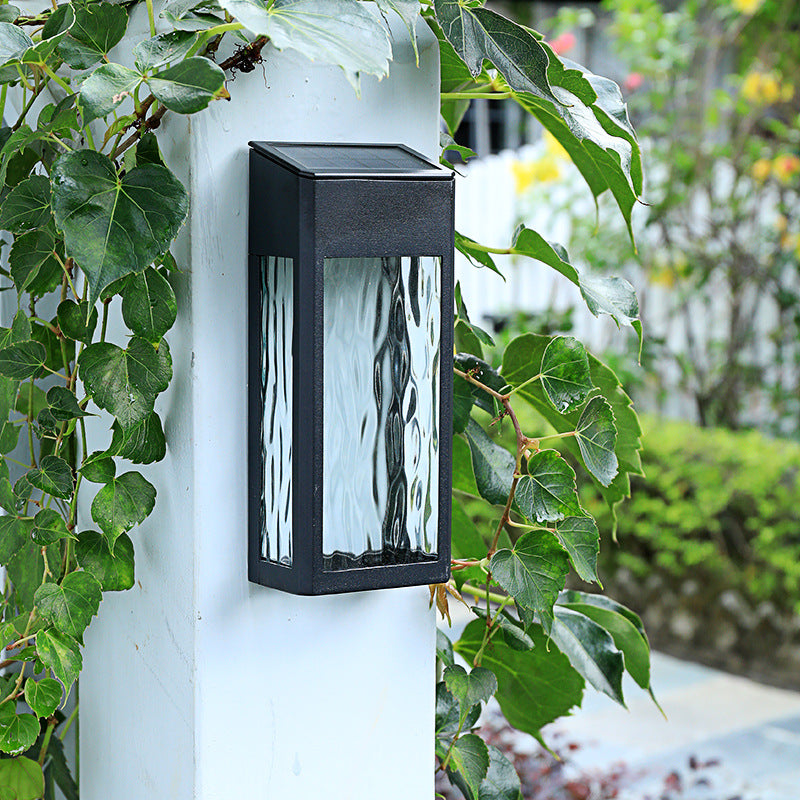 Modern Solar Wall Light  Waterproof Glass Panel Design - Product detail 7