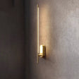 Modern LED Wall Light  Minimalist Gold Linear Sconce - Detailed view