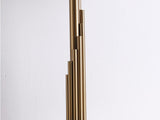 Art Deco Table Lamp  Brass Column with Linen Shade - Product detail 7