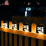 Japanese Solar Wall Light  Grid Pattern Outdoor Lamp - Product detail 10