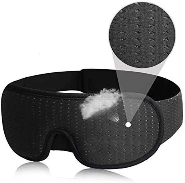 3D Sleep Mask  Contoured Memory Foam Design - Product showcase