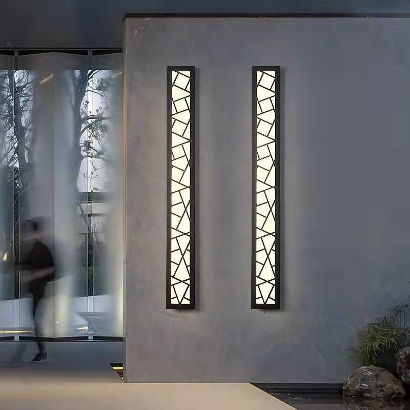 Modern Outdoor Wall Light  Geometric LED Pattern Design - Product detail 6