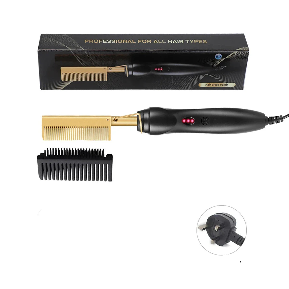 Electric Hair Styling Comb  Professional Hot Brush Straightener - Detailed view