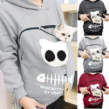 Pet Lover Hoodie  Cat Design Cotton Pouch Sweater - Product detail 6