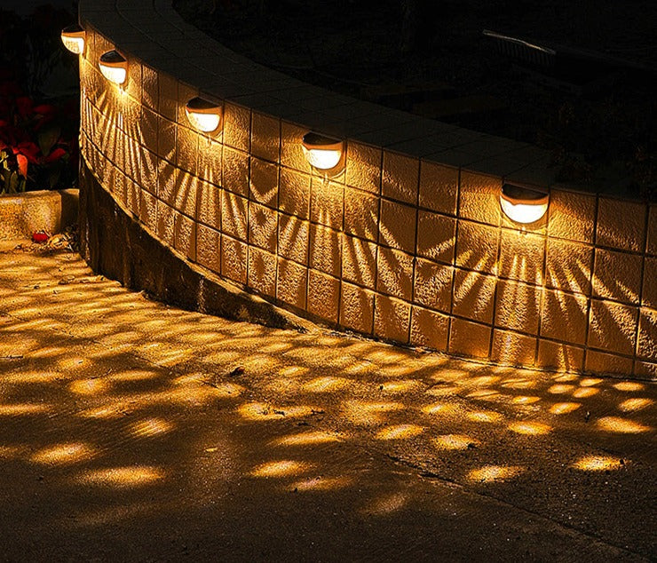 Solar Outdoor Wall Light  Modern Glass Globe Design - Product detail 4