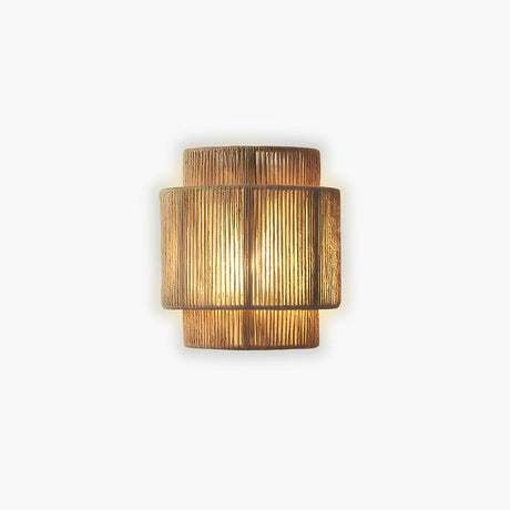 Modern Wall Sconce  Textured Jute Shade Design - Product detail 7