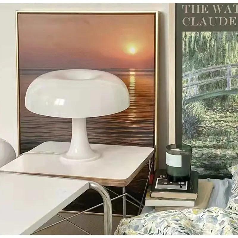 Nordic Mushroom Table Lamp  Modern Glass Dome Design - Product detail 6