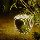 Modern Garden Light  Black Stone Design with LED Technology - Product example
