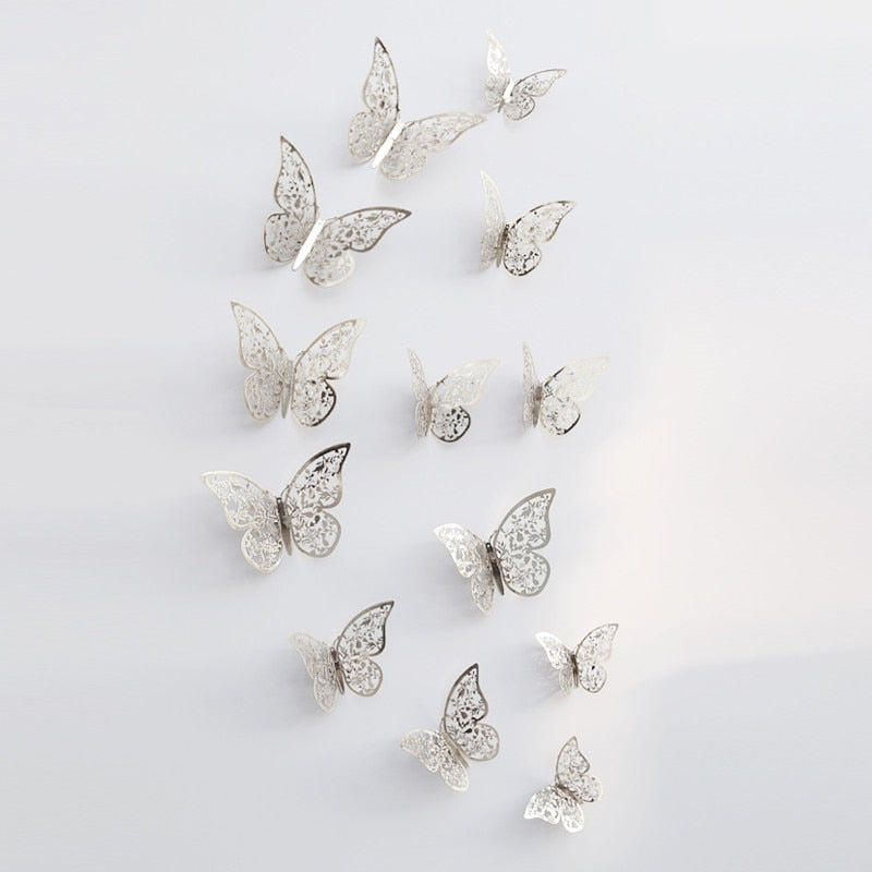 3D Butterfly Wall Decor  Rose Gold Metallic Finish - Product detail 13