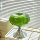 Vintage Table Lamp  Glass Stone Mushroom Design - Product example