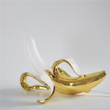 Art Deco Table Lamp  Banana-Shaped Gold Metal Design - Product detail 15
