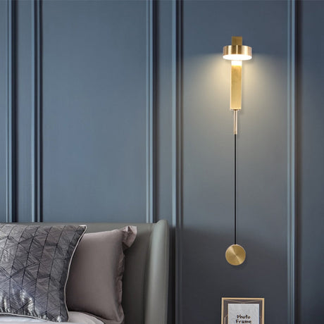 Modern Wall Lamp  Slim LED Light Bar with Gold Accent - Product detail 13