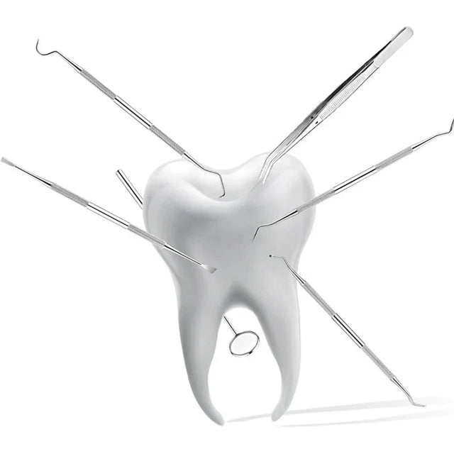 Professional Dental Care Tool  Stainless Steel Explorer  Scraper - Product showcase