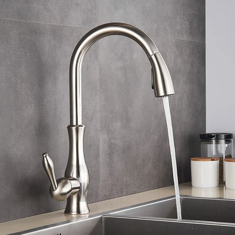 Modern Kitchen Faucet  Polished Brass Gold Finish - Product detail 7