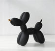 Modern Balloon Dog Sculpture  Matte Black with Gold Accent - Product detail 18