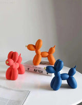 Modern Balloon Dog Sculpture  Matte Black with Gold Accent - Product detail 7