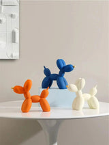 Modern Balloon Dog Sculpture  Matte Black with Gold Accent - Product detail 10