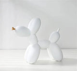 Modern Balloon Dog Sculpture  Matte Black with Gold Accent - Product detail 15