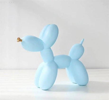 Modern Balloon Dog Sculpture  Matte Black with Gold Accent - Product detail 19